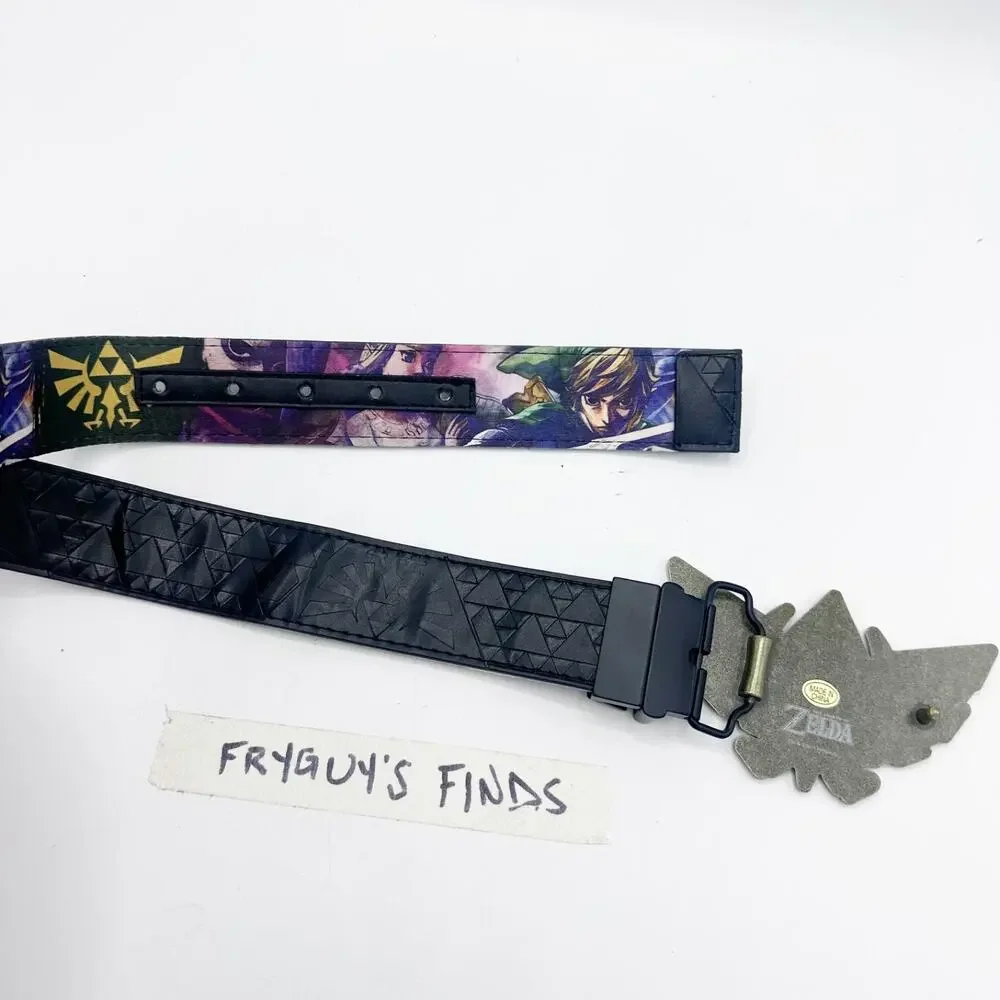 The Legend of Zelda Tri Force Nintendo Gamers Belt And Belt Buckle Size 38